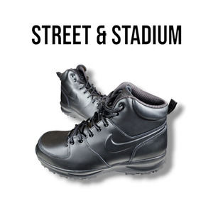 Men's NIKE MANOA LEATHER 'BLACK' 454350-003 size 10.5